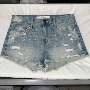 Abercrombie & fitch bling high rise short shorts size 4 NWT
